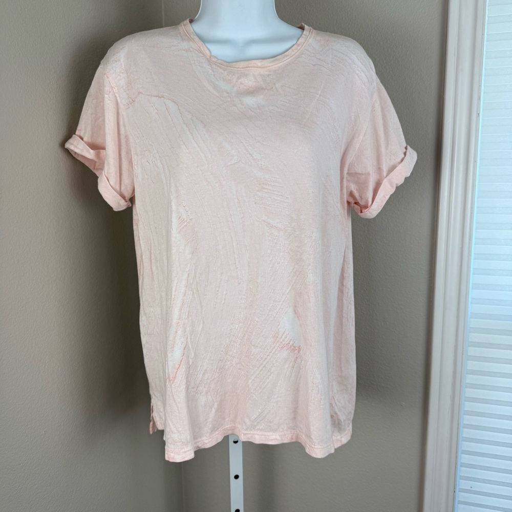 Vince T-shirt with Cuffs Pink Size Small